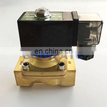 GOGO 2 way Pneumatic Brass water solenoid valve zero pressure start G3/8" 24V DC Orifice 10mm normal close PU-10 with plug type
