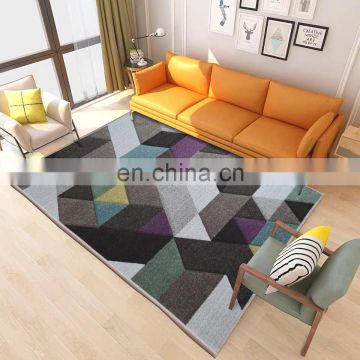 Household modern custom customized persian pashmina polyester printed rug carpet