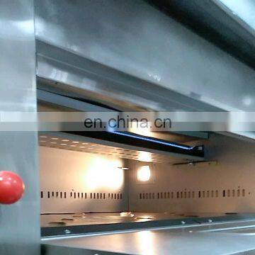 Commercial stainless steel gas bread deck oven 3 decks 6 trays gas oven