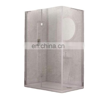 Professional Frameless Bathroom Shower Tempered  Sliding Glass Doors