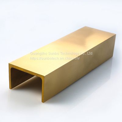China Manufacturer Customized Extruded Brass Profile Brass U Shape Tube