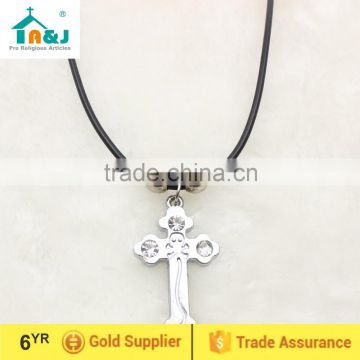 Maltese cross charm necklace