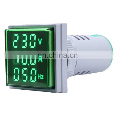 AC 60-500V 0-100A LED Digital Voltmeter Ammeter Hertz HZ Signal Lights 220V Voltage Current Meter Volt Amp Tester Detector