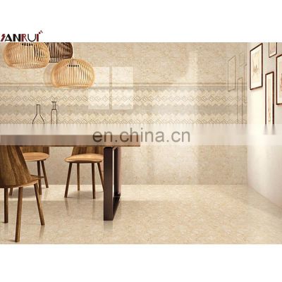 popular bathroom wall tile 400*800mm glossy 3d wall light color tile