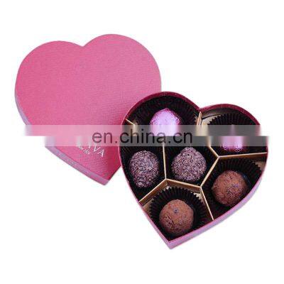 Heart shaped rigid candy boxes PVC tray packaging box chocolate bonbon packaging box