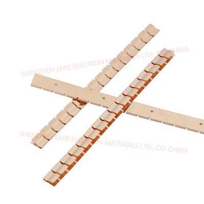 BeCu Contacts Spring BeCu EMI Fingerstock SMD Gold Spring EMC EMI Strips Factory Porduced And Free Samples