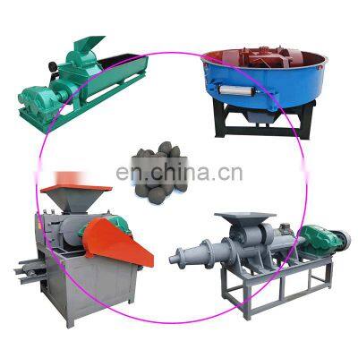 sugarcane bagasse small wood sawdust charcoal coal briquette machine extruder bbq briquette making machine