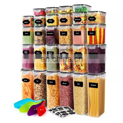 28 Pack Airtight Food Storage Containers With Lids BPA Free Cereal Containers Storage for Kitchen Pantry Organization