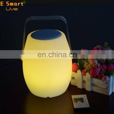 Festive atmosphere lamp led Speaker  led usb rechargeable portable PE plastic TWS function hot sale ice bucket led light speaker