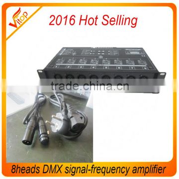 2016 hot selling stage 8 heads DMX signal-frequency amplifier in china guangzhou