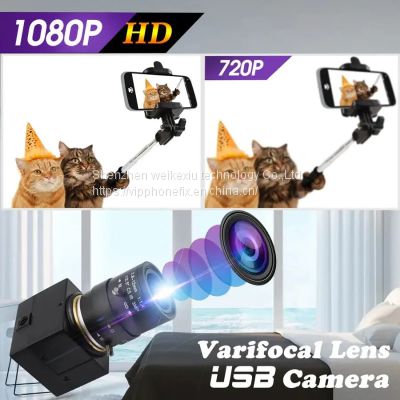 120fps Industrial Camera Full Hd USB Webcam with Varifocal Lens