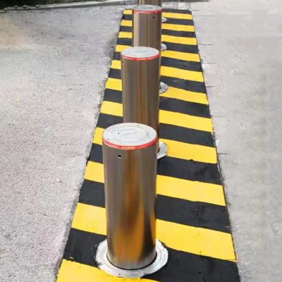 High Quality K8 M40 Car Security Anti Theft Crash Tested Bollard with Large Control Cabinet for School Entrance Safety Zones