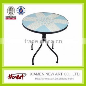 Wholesale modern style blue mosaic round table