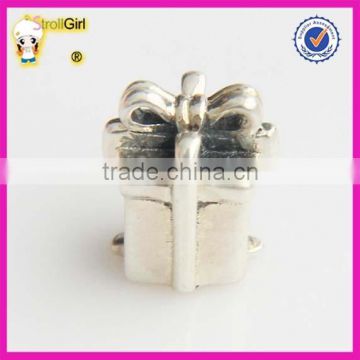 Fashion Gift Box charm sterling silver 925 beads Wholesale
