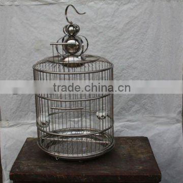 Chinese antique steel hanging bird cage
