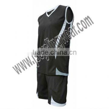 full sublimation printed high quality custom cheap reversible basketball uniforms