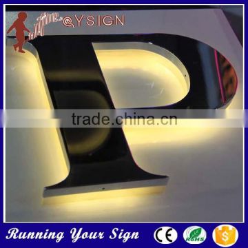 Wholesale outdoor full used metal 3d back light led sign