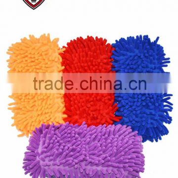 Microfiber chenille car washing&polish gloves Clean sponge