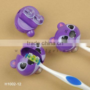 H1002-12 Best Quality ABS Material Wall Mount Animal Plastic Toothbrush Holder