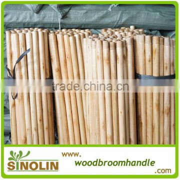 varnish wooden broom handle with italian screw