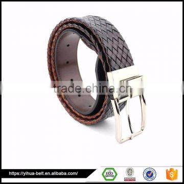 Hot Style Classic Custom braided leather belt mens