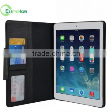 2014 Stylish stander PU leather case with sleep function for new ipad Air ipad 5