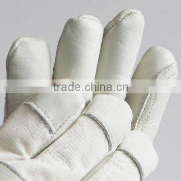Cow grain leather gloves for protection