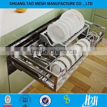 METAL kitchen cabinets/ss kitchen basket/modern kitchen cabinets/kitchen pullout basket(guangzhou)