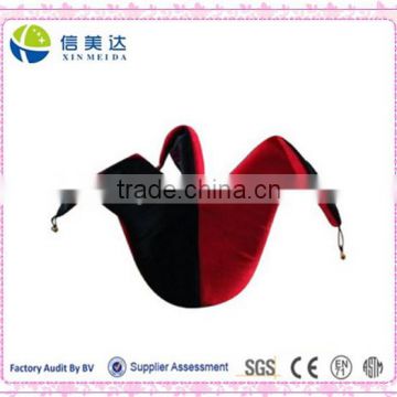 Black and Red Jester Hat