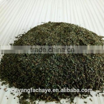 Green tea dust for making teabags