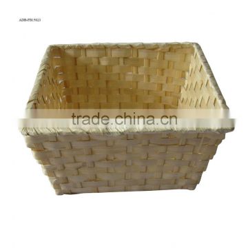 Cheap bamboo basket simple weaving style