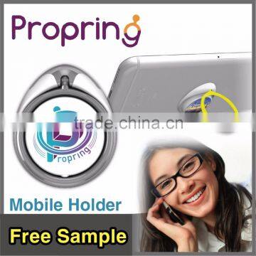 Propring 360 degree rotation finger ring cell phone stand for gift