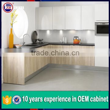 modern lacquer kitchen cabinets/UV or acrylic modular kitchen design for kitchen furniture flat pack kitchen cabinet