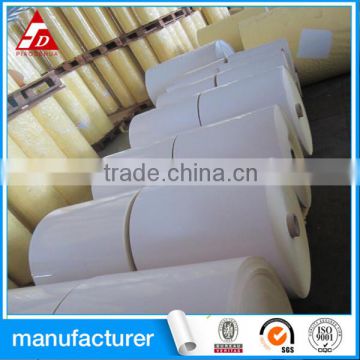 Hot melt self adhesive cast costed paper