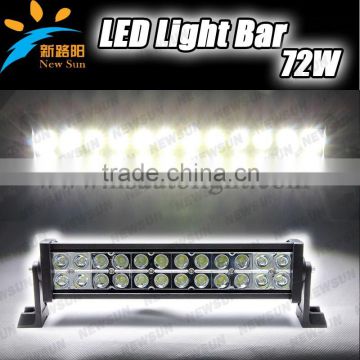 Led Driving Light 13.5 Inch 72w Curved/Straight Car 4x4 Led Light Bar