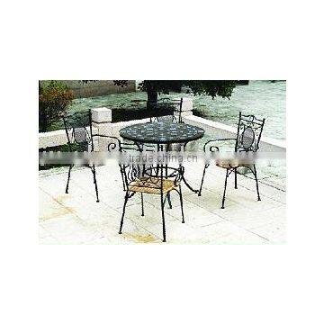 metal square mosaic garden furniture