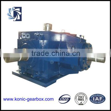 China wholesale high speed rotating 90 degree helical gearbox for twin screw extruder