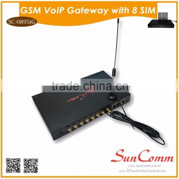 SC-0895iG Pin code modified with 8 channel GSM VoIP Gateway