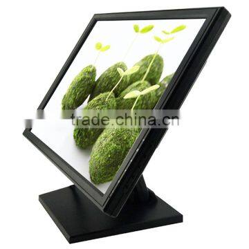 wall mount desktop 4:3 dc12v 17inch full hd lcd touchscreen monitor