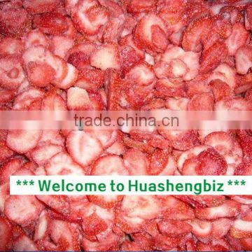 CHINA IQF strawberry slice