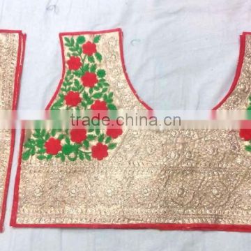 Surat hot selling beautiful embroidery blouse with lace