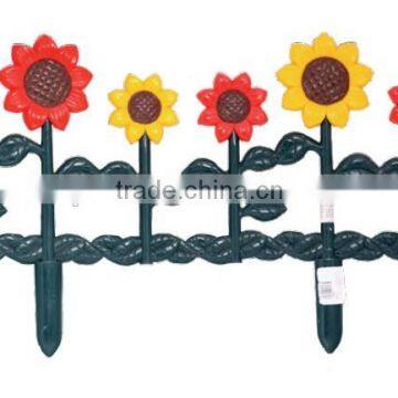 Garden Border,garden fence,Decorative Plastic garden fence with daisies