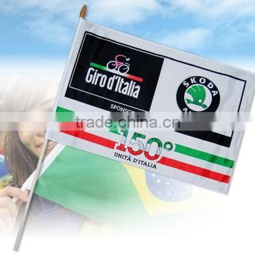 hand held flags plastic poles
