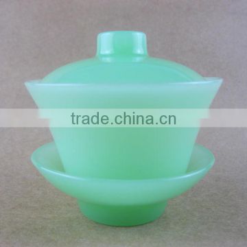 Jade expected of the glass cup glass cup with saucer , tableware , glass tea cup , glassware