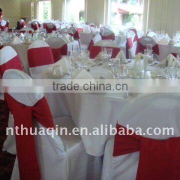 Red wedding satin fabric chair sash decorative chair sash