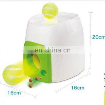 Low price smart pet dog toy tennis food reward machine Intelligent feeder launching ball for dog