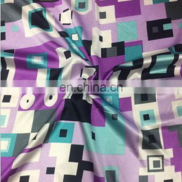 China suppliers custom printed 100% polyester Fabric Satin Fabrics