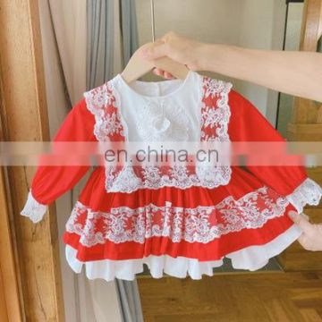 Baby girl lace princess dress palace style flower dress