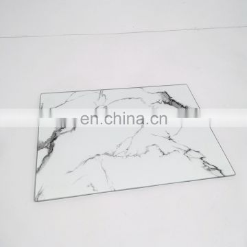 Low Price Custom  Heat Resistant Clear Tempered Glass Cutting Board