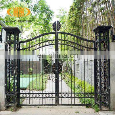 High quality new design wrought iron gate, iron main gate designs